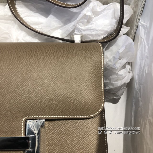Hermes空姐包 愛馬仕Constance方胖子半手工 Epsom掌紋小牛進口皮 Hermes單肩斜挎包  tdh2107